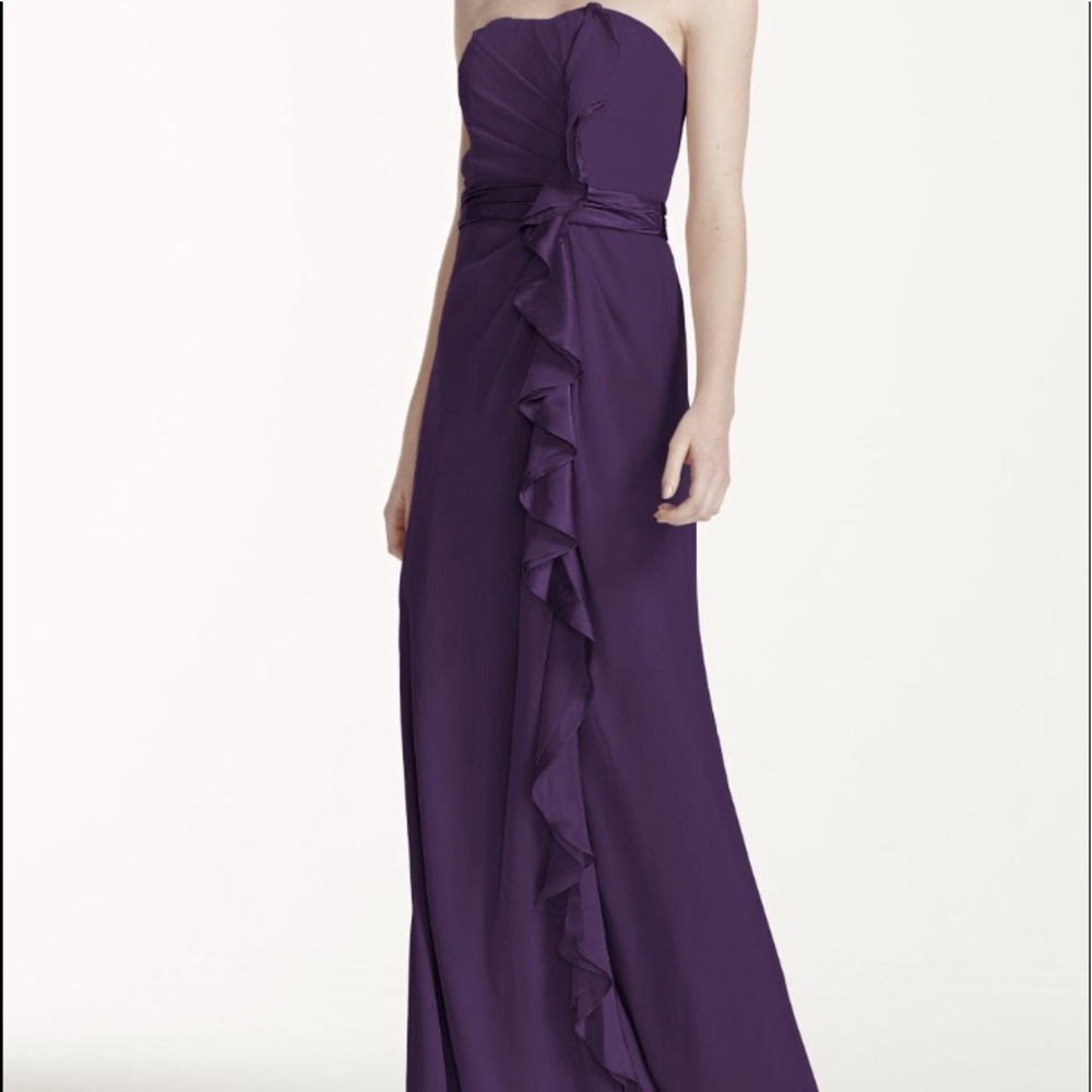 David’s Bridal Style F14336 Size 8 In Slate/Gray